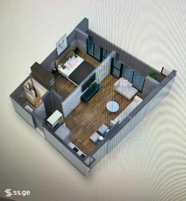 2-pok. mieszkanie 49 m², Airport District — zdjęcie 4 z 4