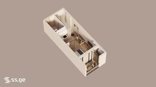 1-pok. mieszkanie 33 m², Kakhaberi District — zdjęcie 4 z 4