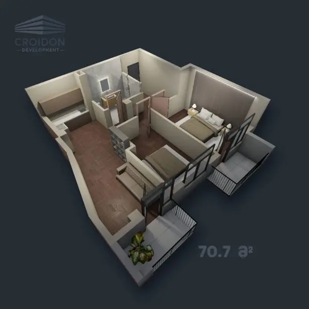 3-pok. mieszkanie 70 m², Afrika