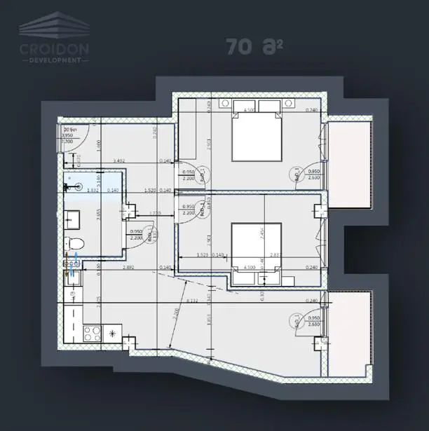 3-pok. mieszkanie 70 m², Afrika — zdjęcie 2 z 3